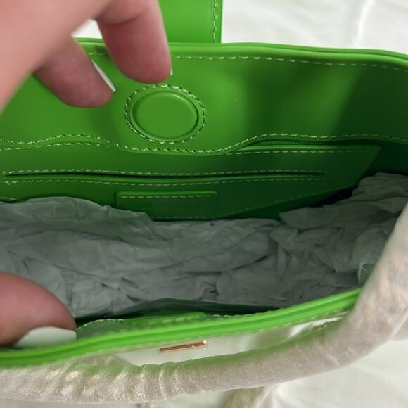 Sandro Sweet Janet Chain Bag - Lime - New with tags - $385 MSRP - Picture 7 of 10